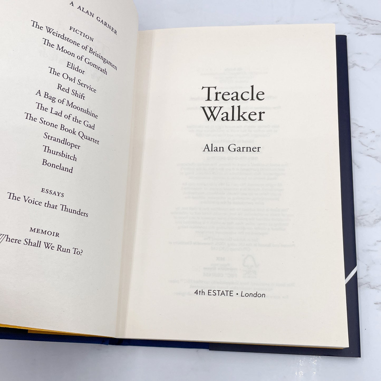 Treacle Walker by Alan Garner [U.K. FIRST EDITION] 2021 • 4th Estate