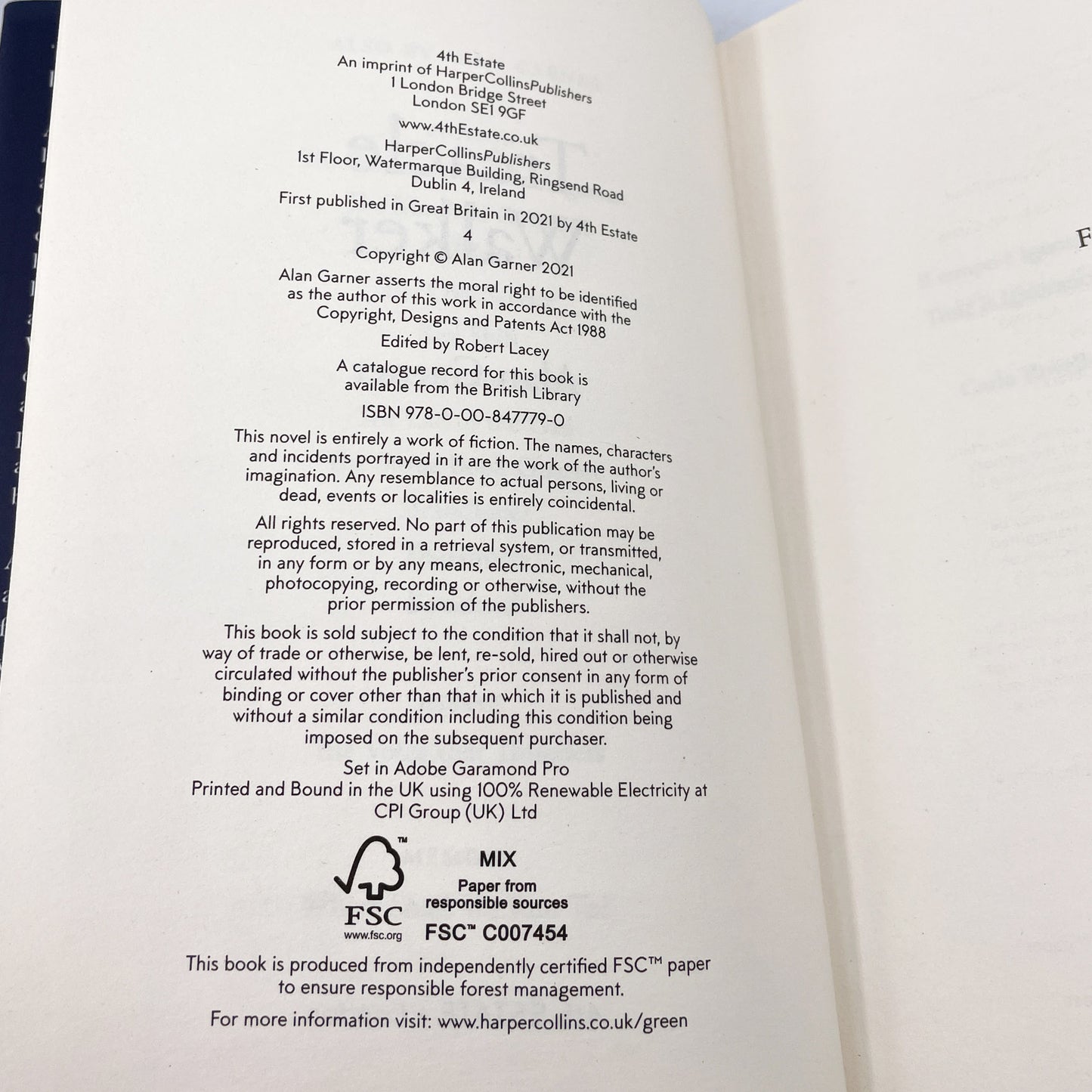 Treacle Walker by Alan Garner [U.K. FIRST EDITION] 2021 • 4th Estate