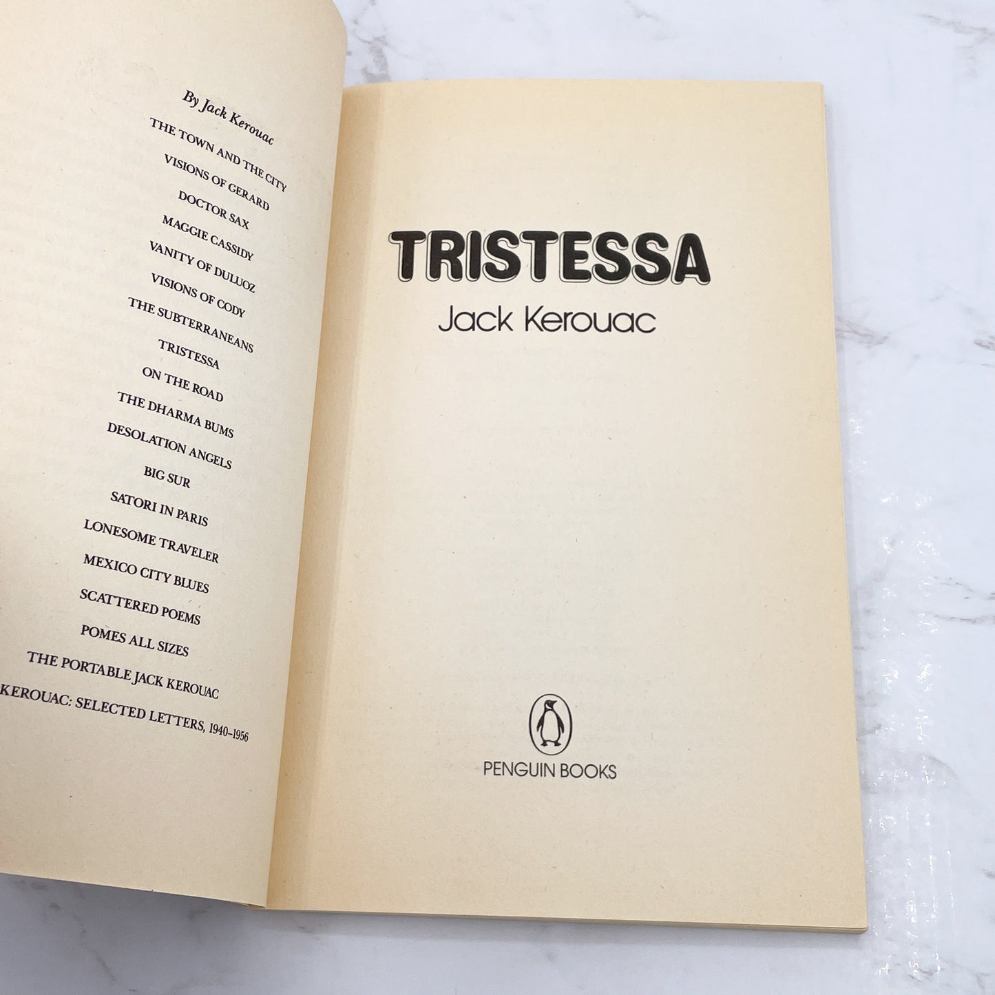 Tristessa by Jack Kerouac [TRADE PAPERBACK] 1992 • Penguin Books