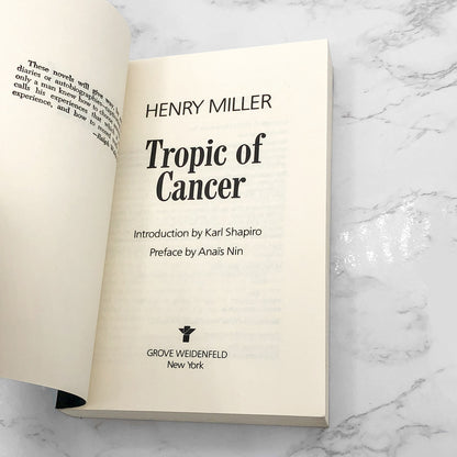 Tropic of Cancer by Henry Miller [TRADE PAPERBACK] 1980 • Grove Weidenfeld