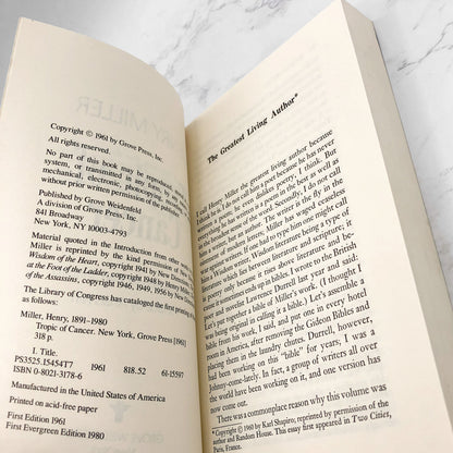 Tropic of Cancer by Henry Miller [TRADE PAPERBACK] 1980 • Grove Weidenfeld