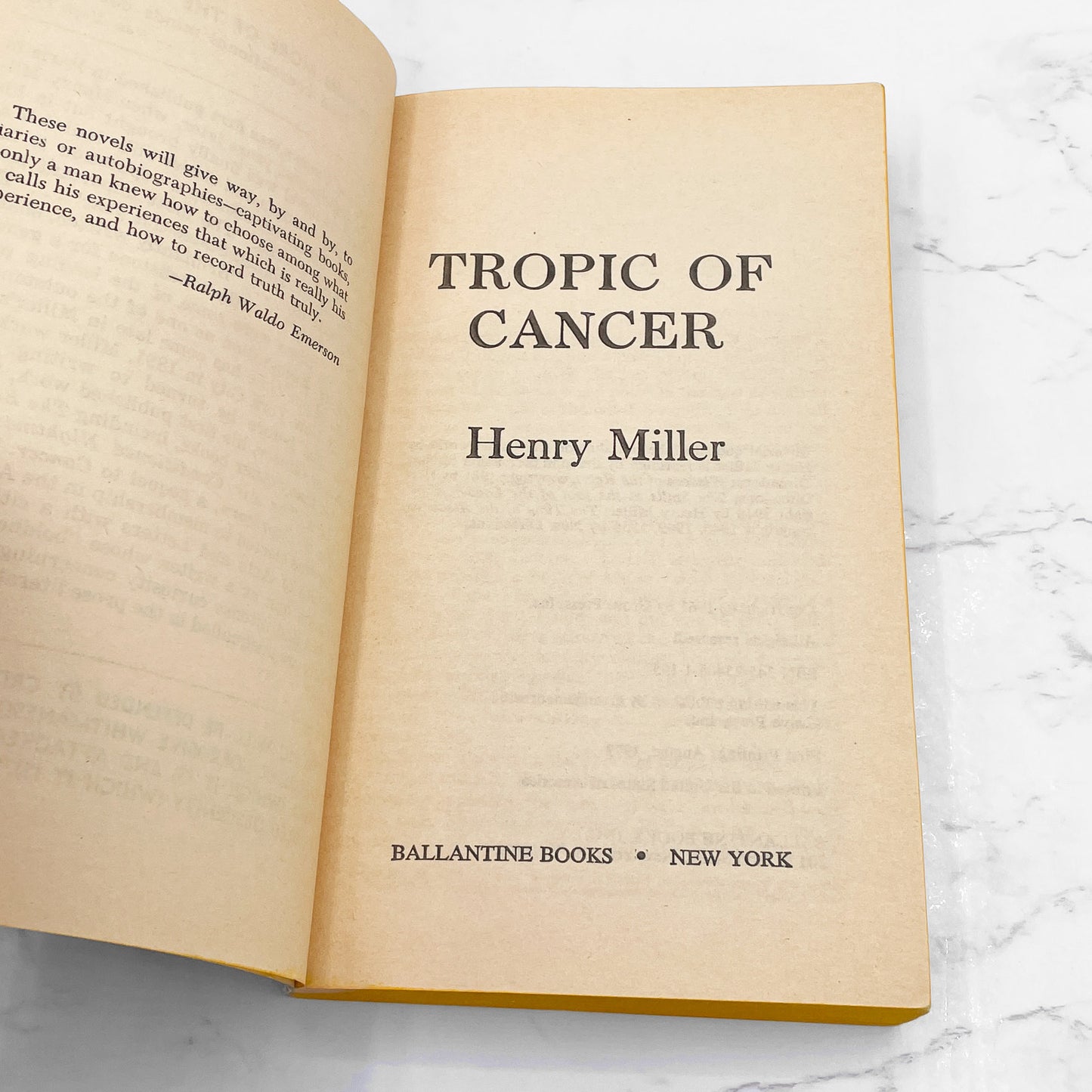 Tropic of Cancer by Henry Miller [1973 PAPERBACK] • Ballantine Books