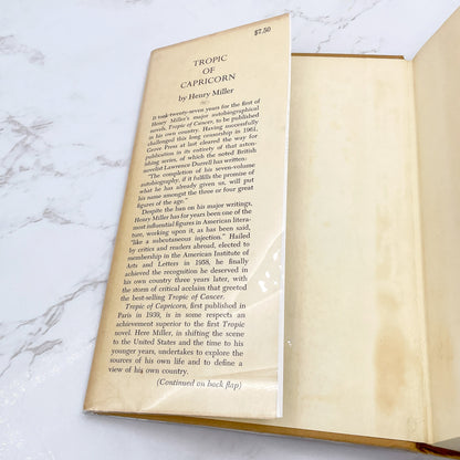 Tropic of Capricorn by Henry Miller [HARDCOVER RE-PRINT] 1961 • Castle Books