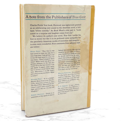 True Grit by Charles Portis [FIRST BOOK CLUB EDITION] 1968 • Simon & Schuster