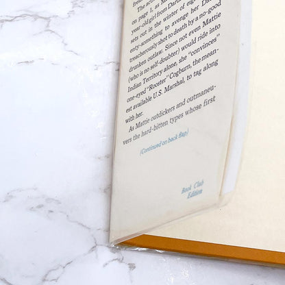 True Grit by Charles Portis [FIRST BOOK CLUB EDITION] 1968 • Simon & Schuster