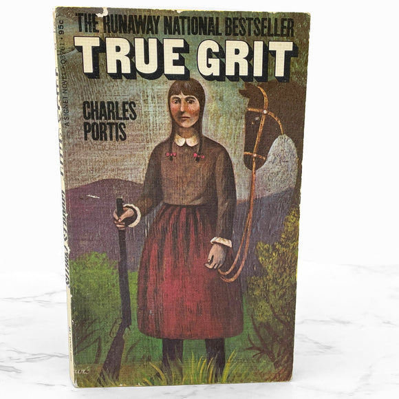 True Grit by Charles Portis [FIRST PAPERBACK PRINTING] 1969 • Signet • Movie Tie-in