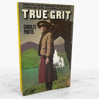 True Grit by Charles Portis [FIRST PAPERBACK PRINTING] 1969 • Signet • Movie Tie-in