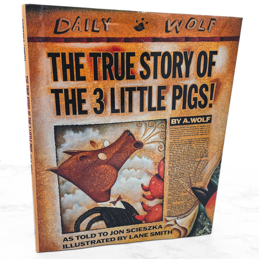 The True Story of The 3 Little Pigs by Jon Scieszka & Lane Smith [FIRST EDITION] 1989 • Viking