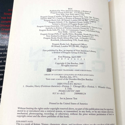 Turn Coat by Jim Butcher [FIRST EDITION • FIRST PRINTING] 2009 • Dresden Files #11