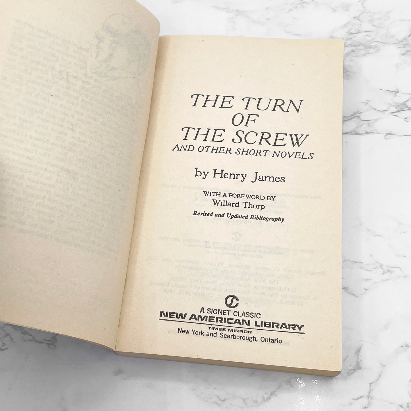 The Turn of the Screw & Other Short Novels by Henry James [1980 PAPERBACK] • Signet