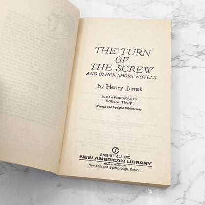 The Turn of the Screw & Other Short Novels by Henry James [1980 PAPERBACK] • Signet