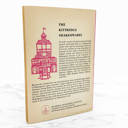 Twelfth Night by William Shakespeare [TRADE PAPERBACK] 1966 • Blaisdell *Condition