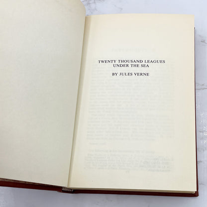 Twenty Thousand Leagues Under the Sea by Jules Verne [LEATHER-BOUND HARDCOVER] 1986 • The Booklovers Library
