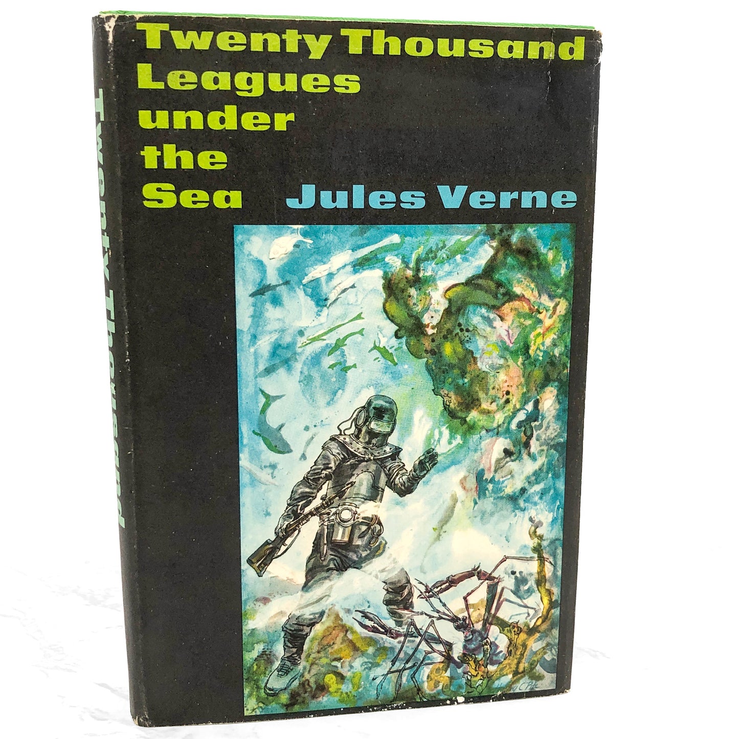 Twenty Thousand Leagues Under the Sea by Jules Verne [ILLUSTRATED HARDCOVER] 1956 • Nelson Doubleday