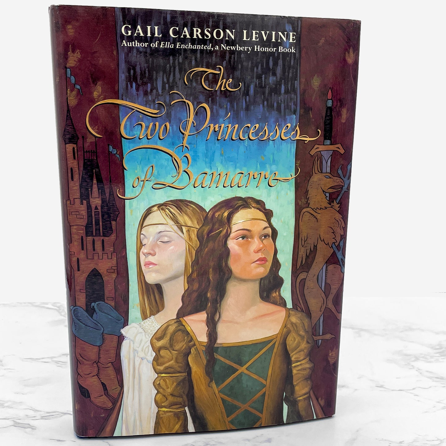 The Two Princesses of Bamarre by Gail Carson Levine [FIRST EDITION] 2001 • Harper Collins