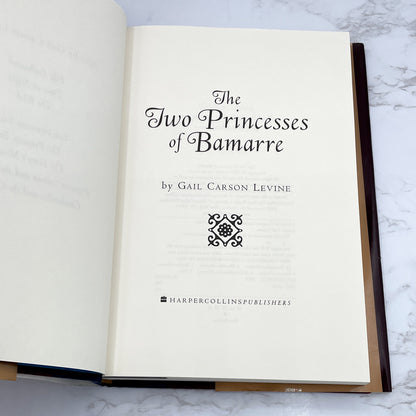 The Two Princesses of Bamarre by Gail Carson Levine [FIRST EDITION] 2001 • Harper Collins