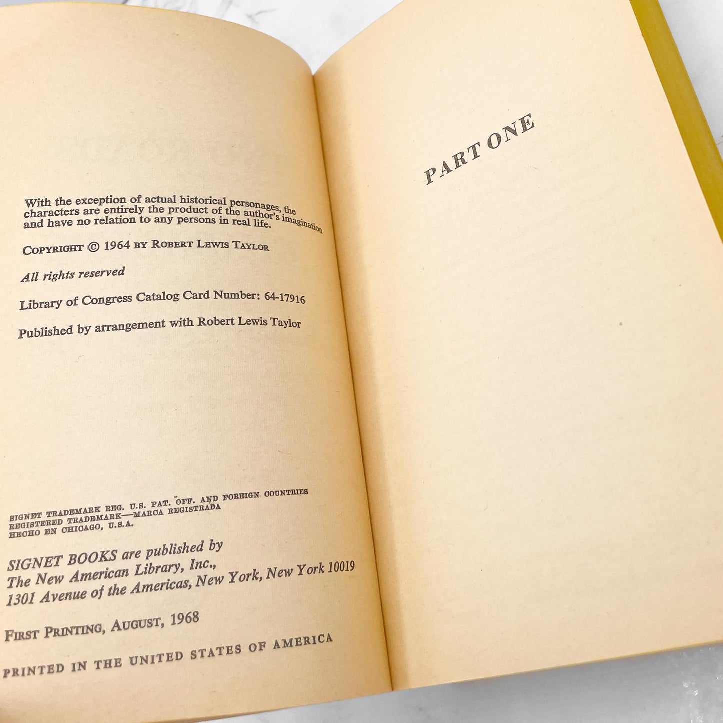 Two Roads to Guadalupe by Robert Lewis Taylor [FIRST PAPERBACK PRINTING] 1968 • Signet