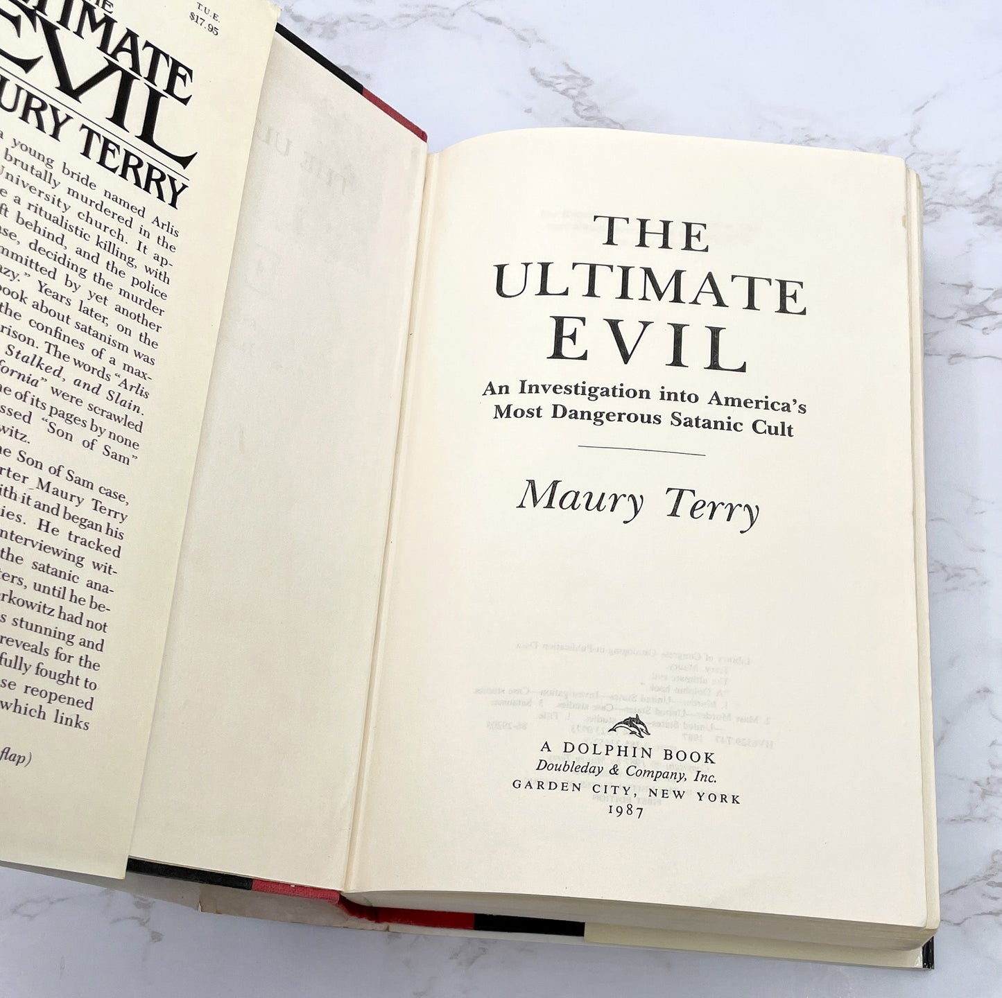 The Ultimate Evil: An Investigation into America's Most Dangerous Satanic Cult by Maury Terry [FIRST EDITION] 1987 • Dolphin Books • Son of Sam