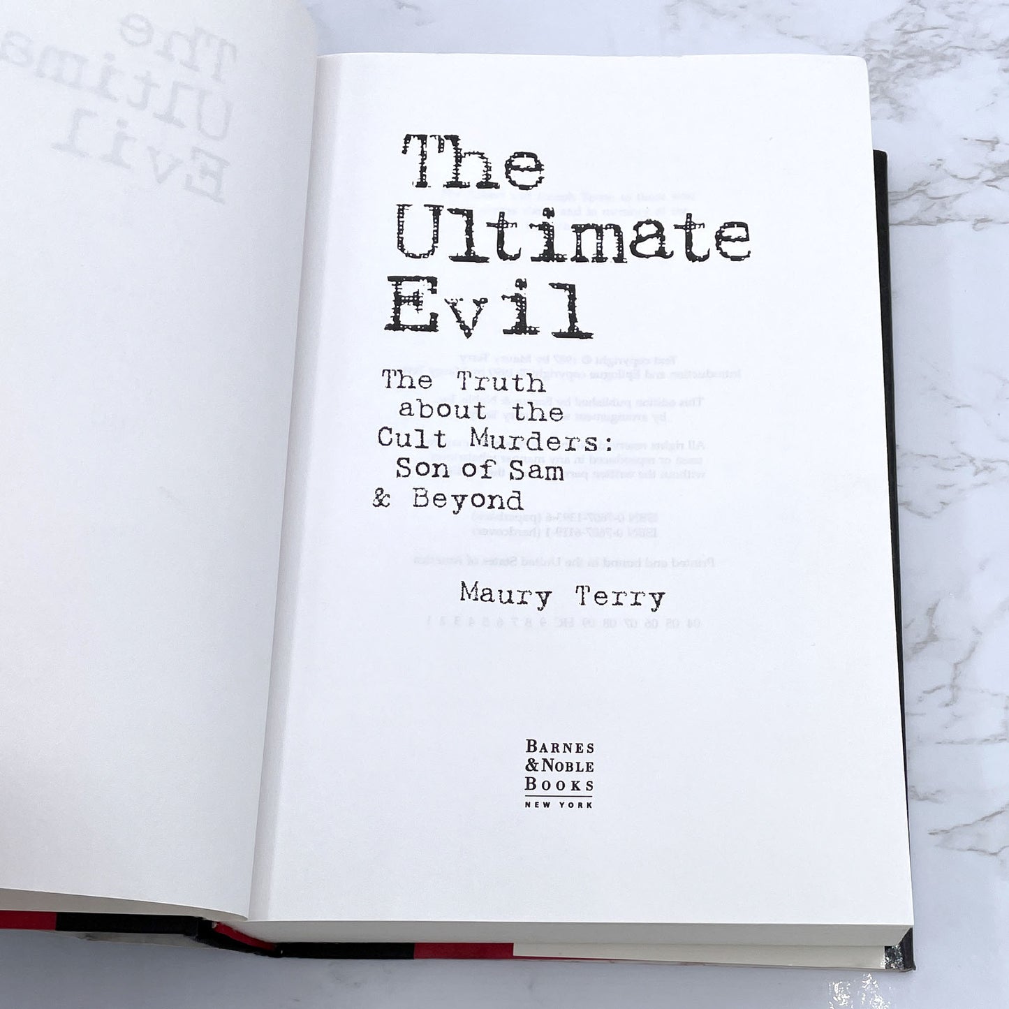 The Ultimate Evil: The Truth About the Cult Murders: Son of Sam & Beyond by Maury Terry [REVISED HARDCOVER RE-ISSUE] 1999 • B&N *Condition
