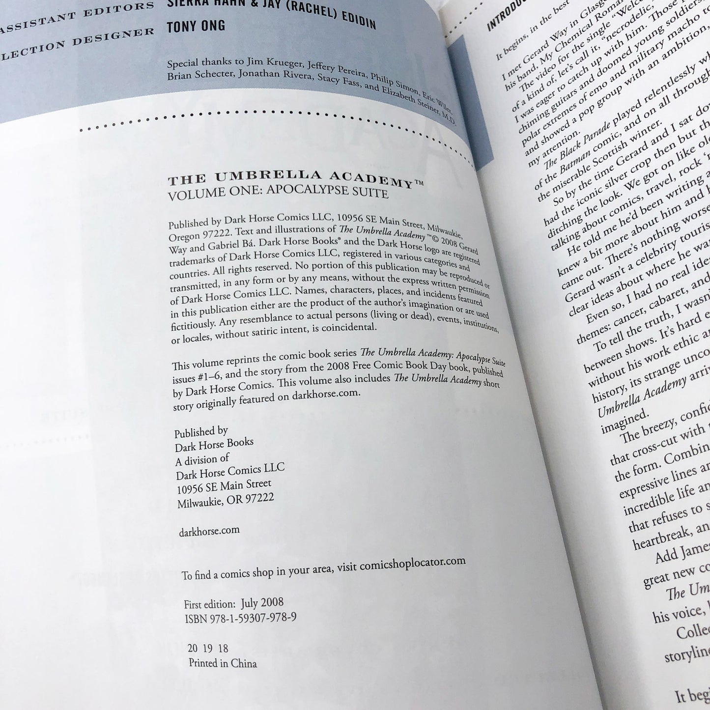 The Umbrella Academy: Volumes #1-3 by Gerard Way & Gabriel Bá [THREE PAPERBACK SET] 2019 • Dark Horse Books