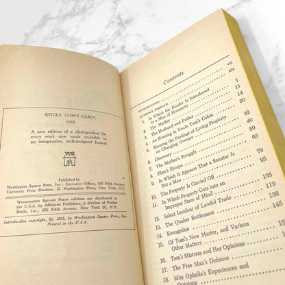 Uncle Tom's Cabin by Harriet Beecher Stowe [FIRST MASS MARKET PAPERBACK PRINTING] 1963 • Washington Sq.