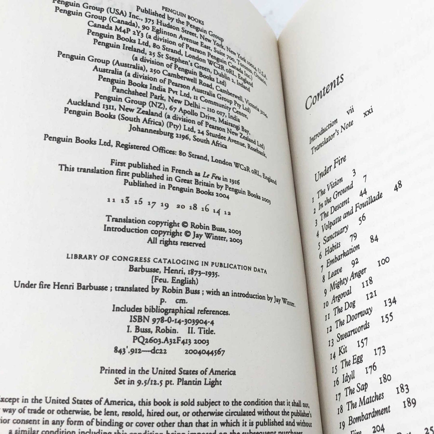 Under Fire by Henri Barbusse [TRADE PAPERBACK] 2004 • Penguin Classics