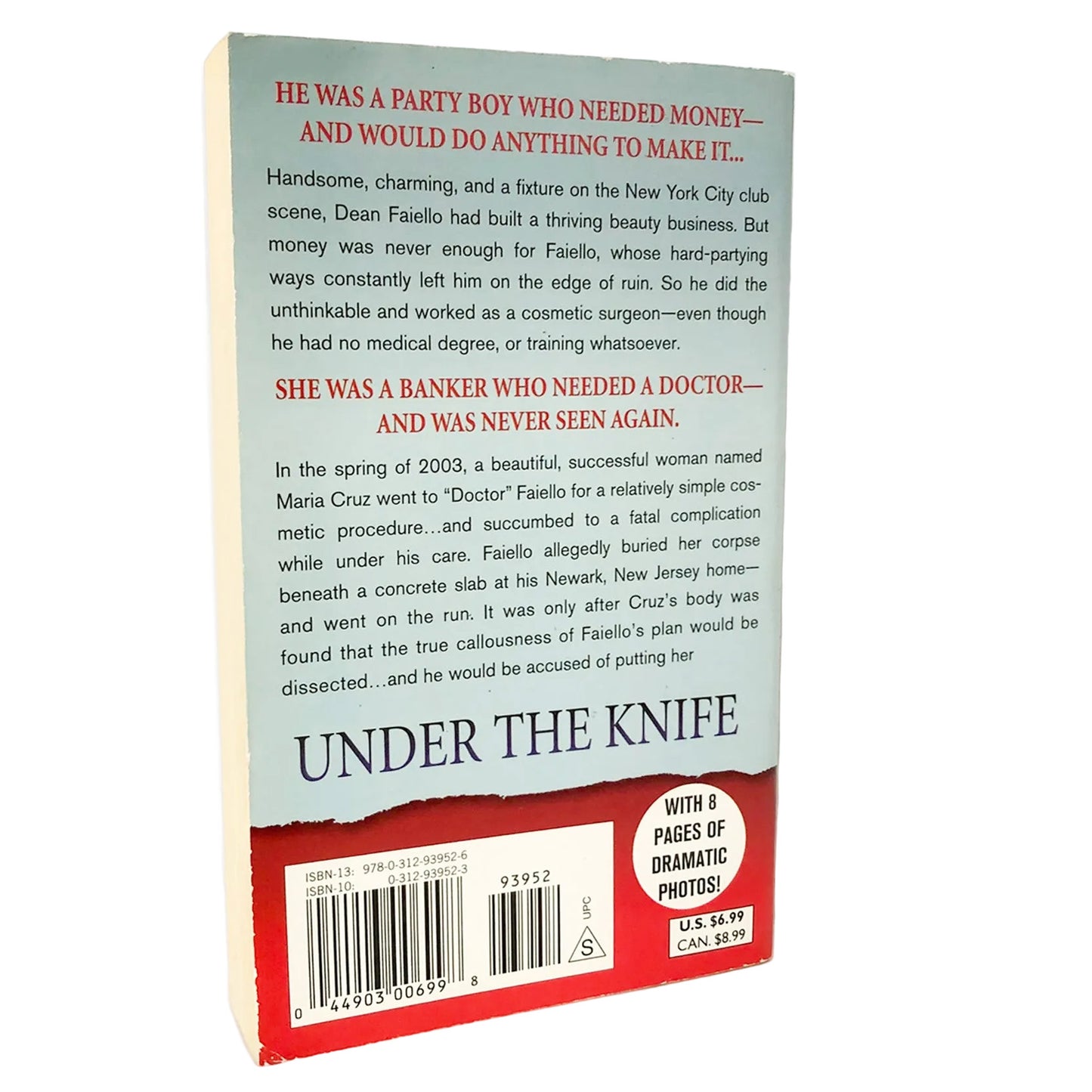Under the Knife by Diane Fanning [FIRST EDITION PAPERBACK] 2007 • St. Martin's True Crime