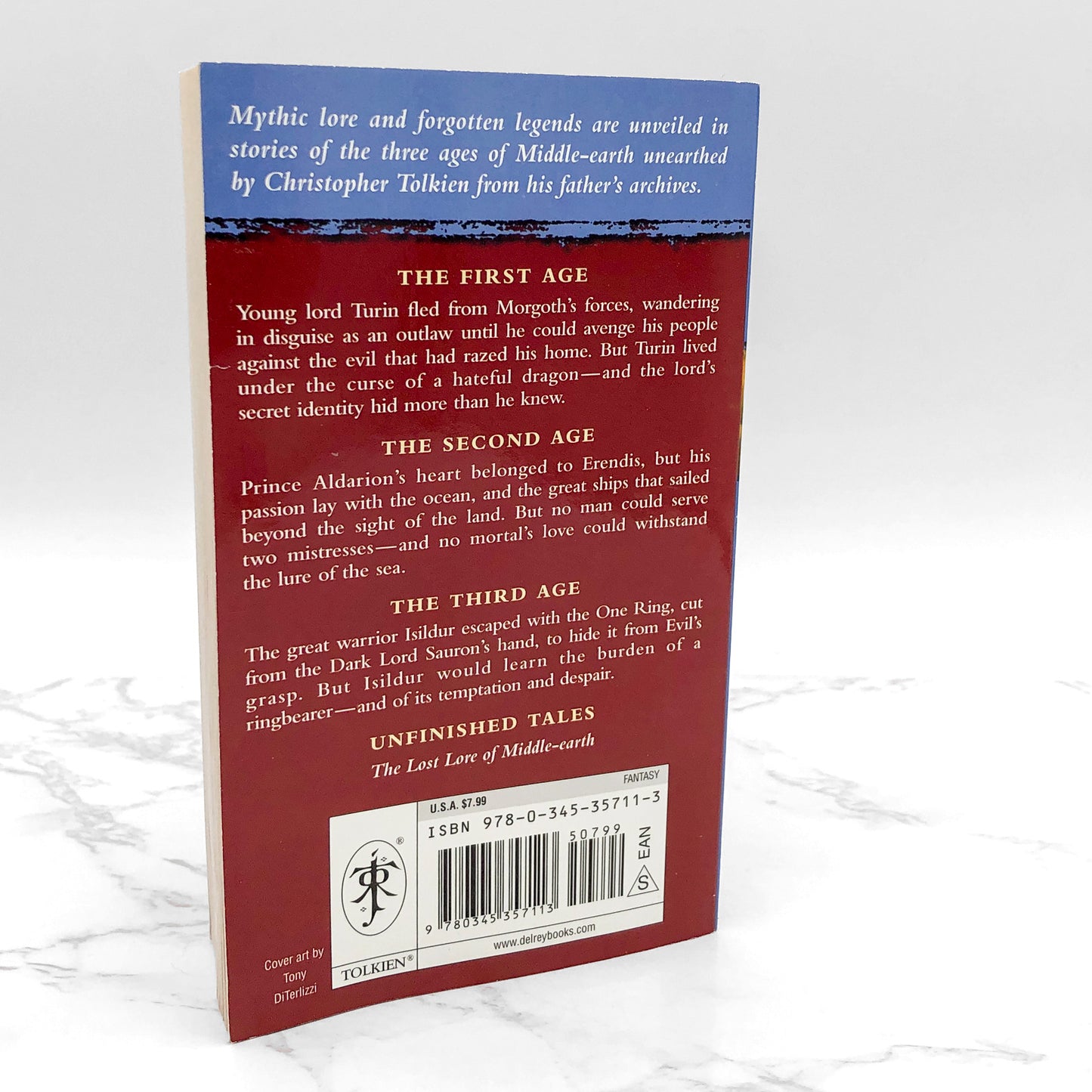 Unfinished Tales of Númenor and Middle-Earth by J.R.R. Tolkien [1988 PAPERBACK] • Ballantine • Later Printing