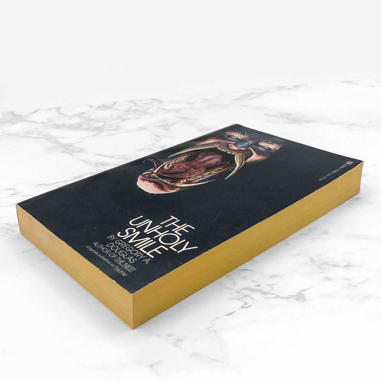 The Unholy Smile by Gregory A. Douglas [FIRST EDITION PAPERBACK] 1979 • Zebra Horror • Mint!