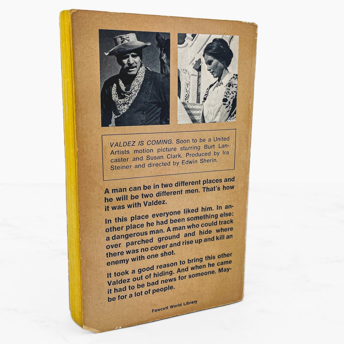 Valdez is Coming by Elmore Leonard [FIRST EDITION] 1970 • Fawcett Crest