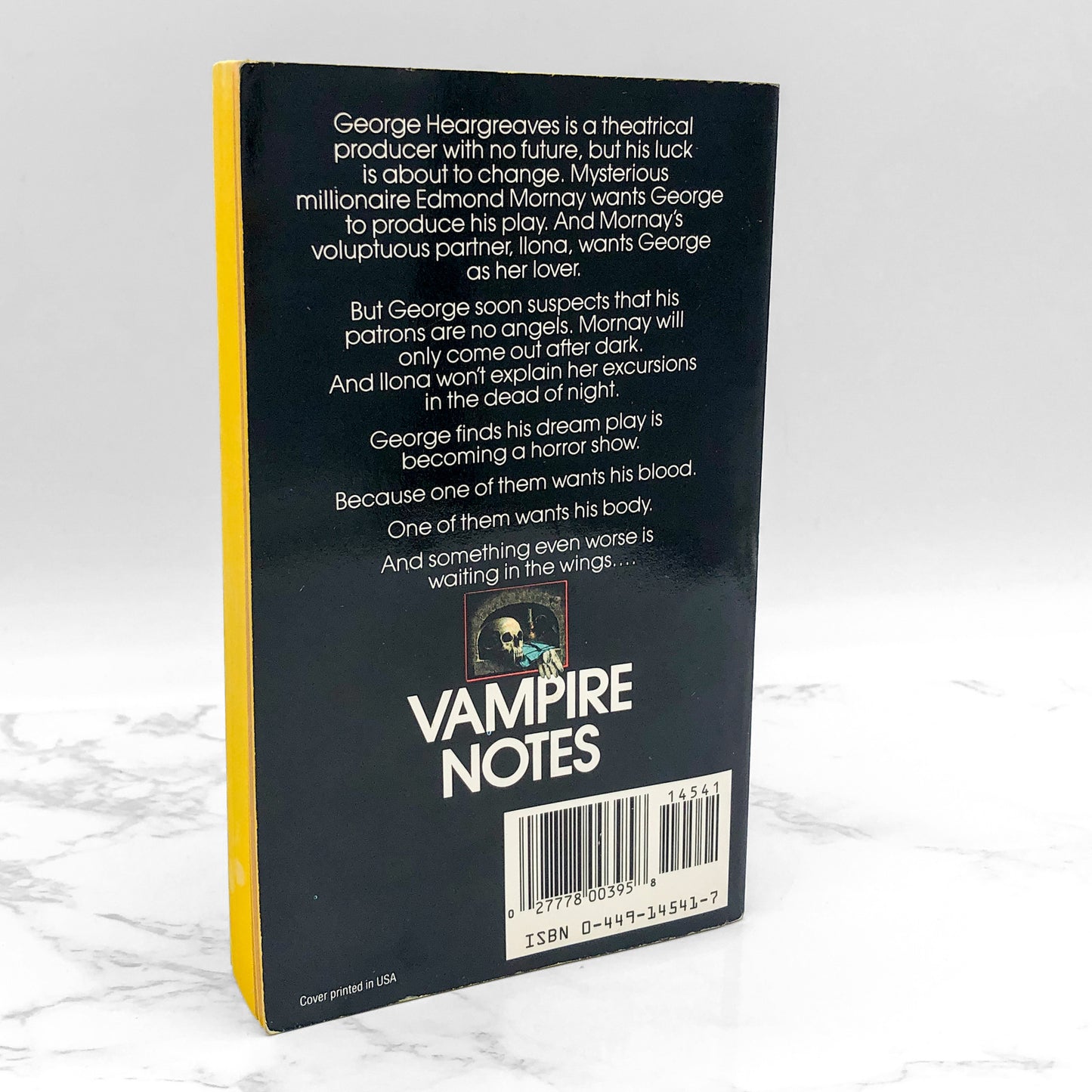 Vampire Notes by Robert Arthur Smith [FIRST EDITION PAPERBACK] 1990 • Fawcett Gold Medal