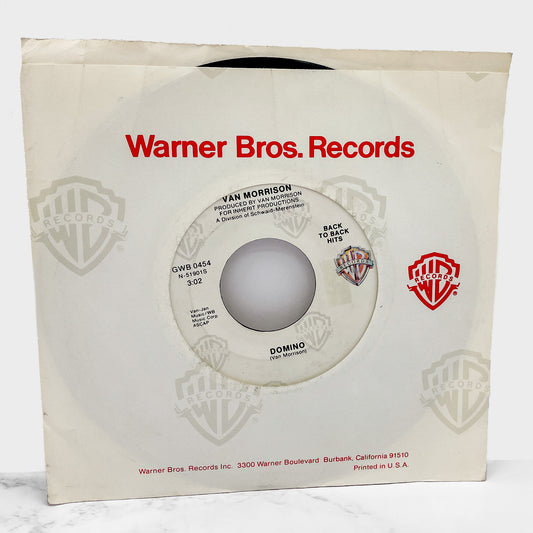 Van Morrison – Domino • Moondance [7" VINYL] 1980 • Warner Bros.