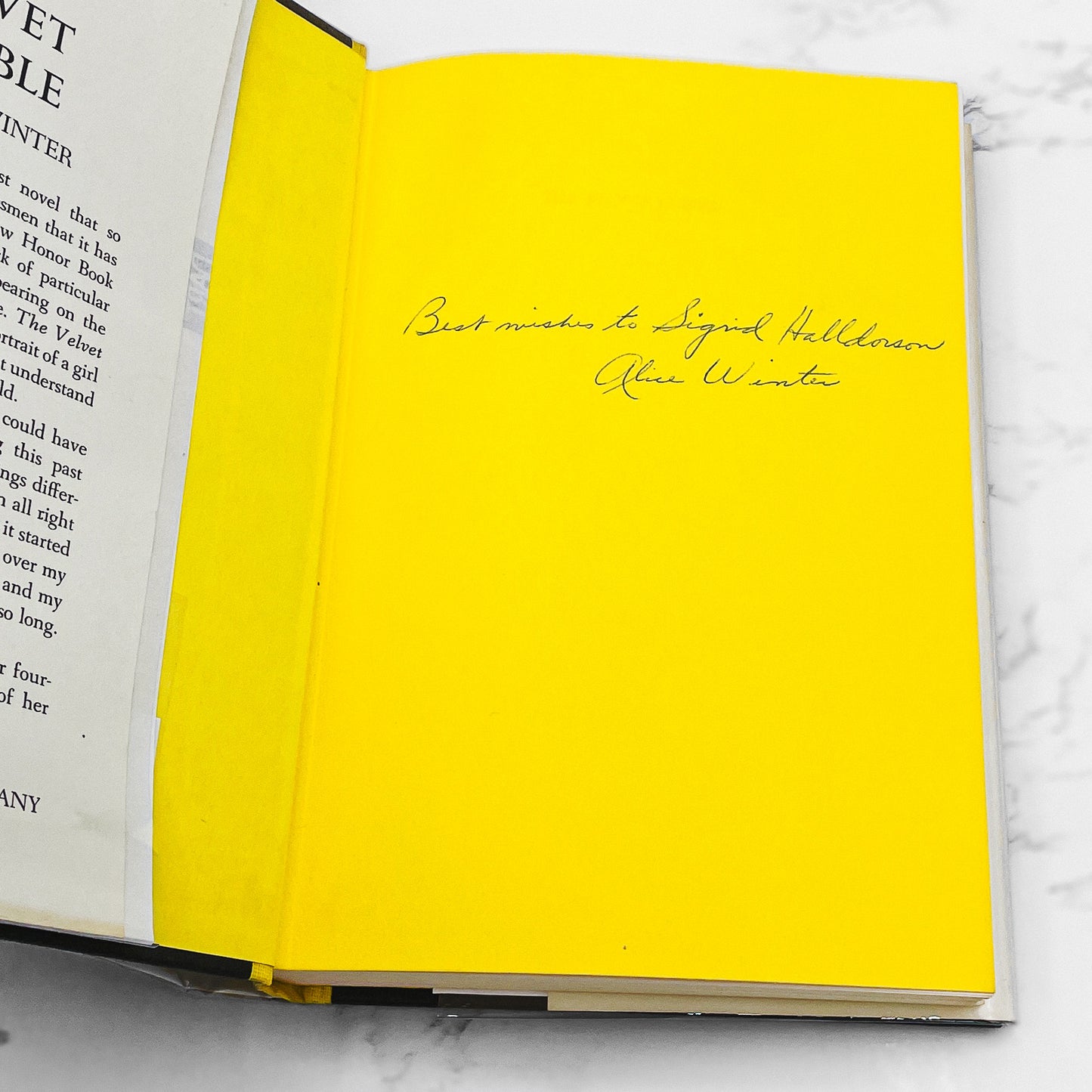 The Velvet Bubble by Alice Winter SIGNED! [FIRST EDITION] 1965 • William Morrow