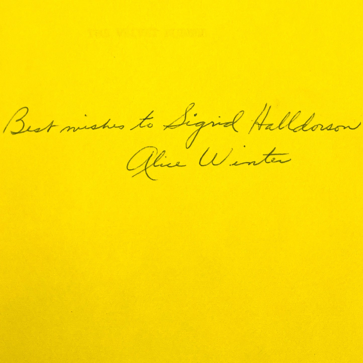 The Velvet Bubble by Alice Winter SIGNED! [FIRST EDITION] 1965 • William Morrow