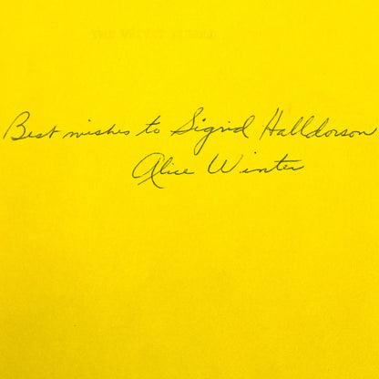 The Velvet Bubble by Alice Winter SIGNED! [FIRST EDITION] 1965 • William Morrow