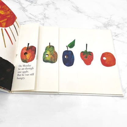 The Very Hungry Caterpillar by Eric Carle [SECOND EDITION HARDCOVER] 1983 • Philomel Books
