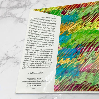 The Very Quiet Cricket by Eric Carle [FIRST EDITION] 1990 • Philomel Books