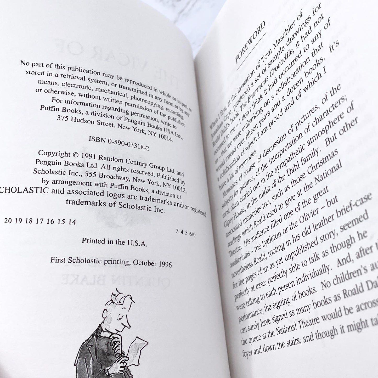 The Vicar of Nibbleswicke by Roald Dahl [TRADE PAPERBACK] 1996 • Scholastic