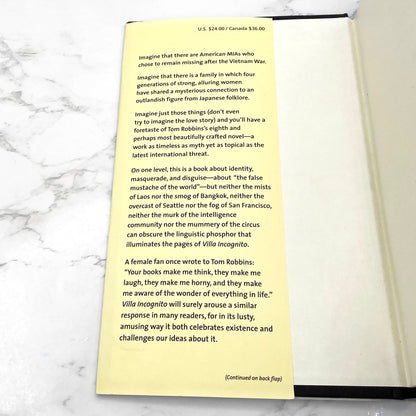 Villa Incognito by Tom Robbins [FIRST EDITION • FIRST PRINTING] 2003 • Bantam