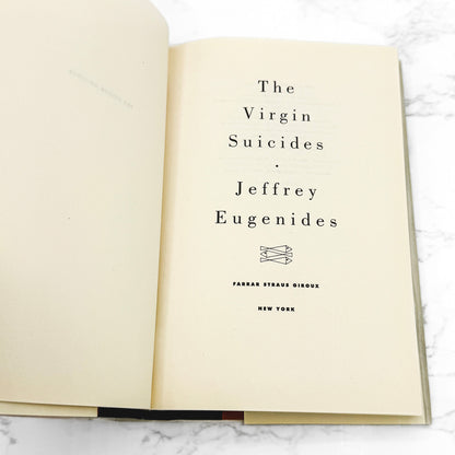 The Virgin Suicides by Jeffrey Eugenides [FIRST BOOK CLUB EDITION] 1993 • FSG