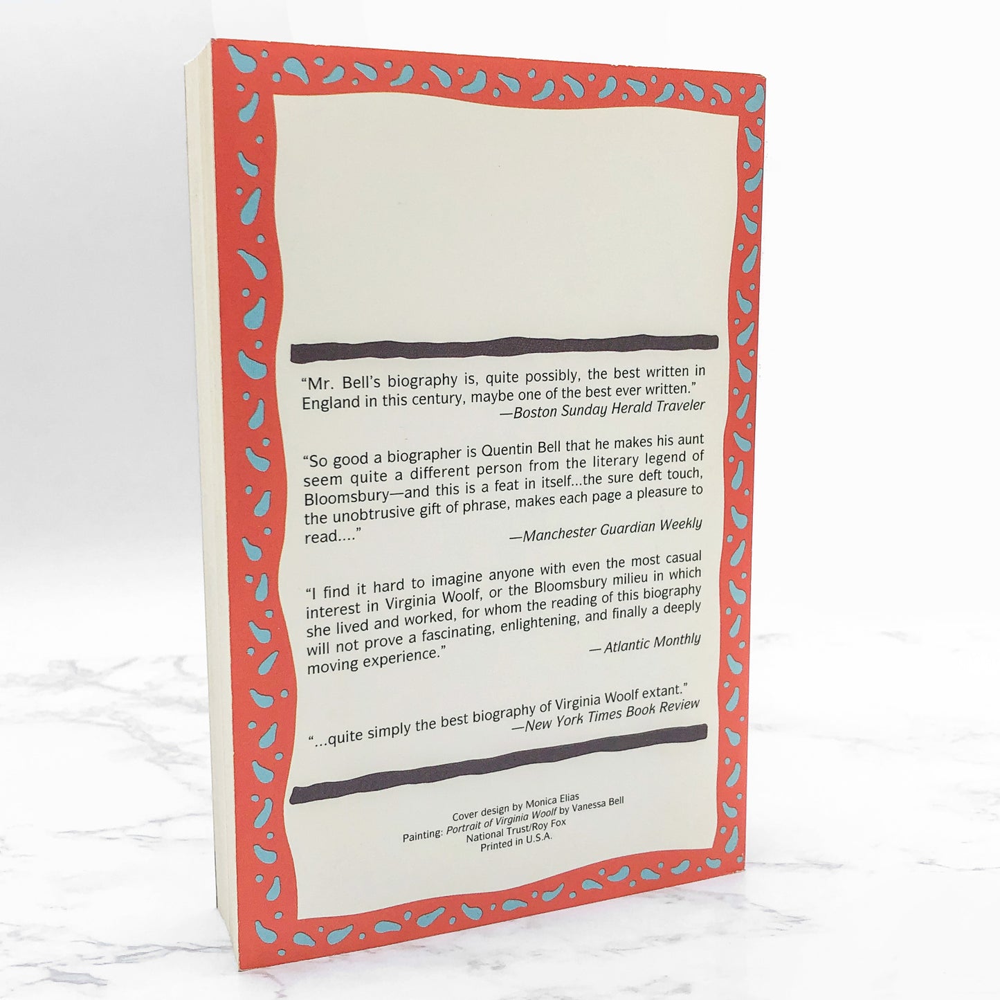 Virginia Woolf: A Biography by Quentin Bell [TRADE PAPERBACK] 1992 • Quality Paperback Book Club