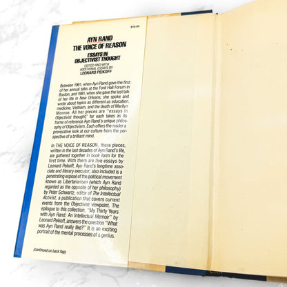 The Voice of Reason: Essays in Objectivist Thought by Ayn Rand [FIRST EDITION • FIRST PRINTING] 1989 • NAL