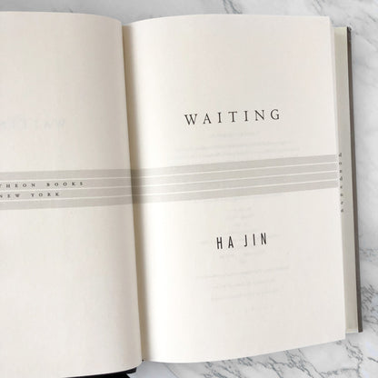 Waiting by Ha Jin [FIRST EDITION] 1999 • Pantheon