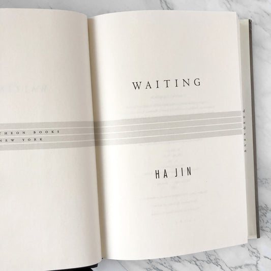 Waiting by Ha Jin [FIRST EDITION] 1999 • Pantheon