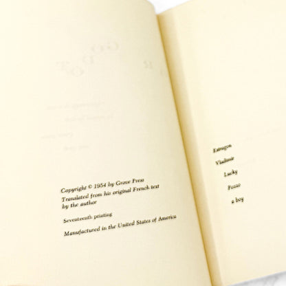 Waiting for Godot by Samuel Beckett [FIRST EDITION] 1954 • 17th Printing • Grove Press