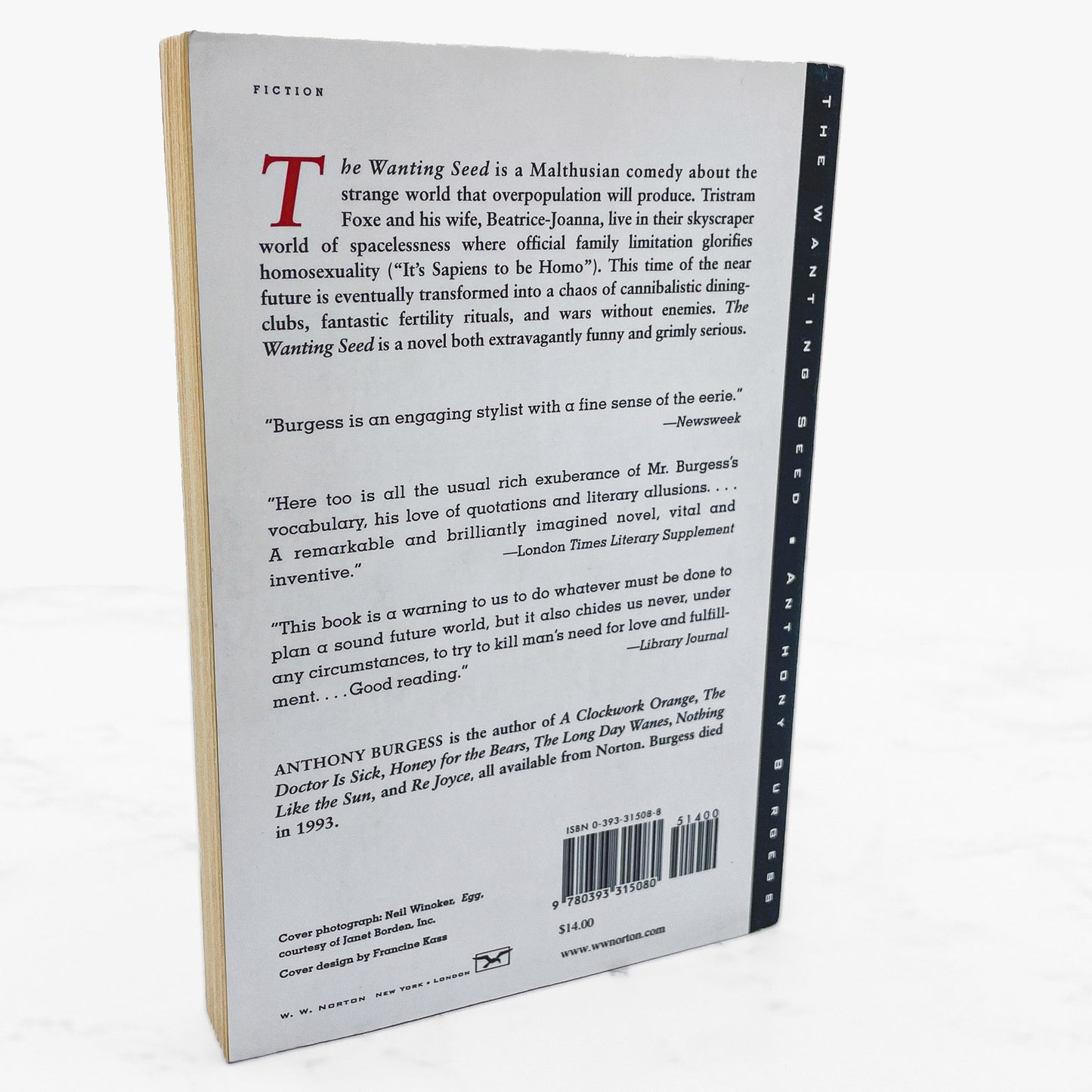 The Wanting Seed by Anthony Burgess [TRADE PAPERBACK] 1996 • W.W. Norton & Co.