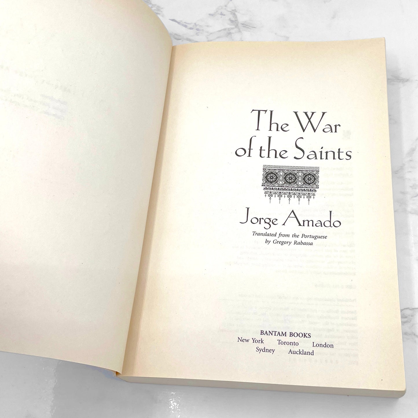 The War of the Saints by Jorge Amado [FIRST U.S. PAPERBACK PRINTING] 1995 • Bantam