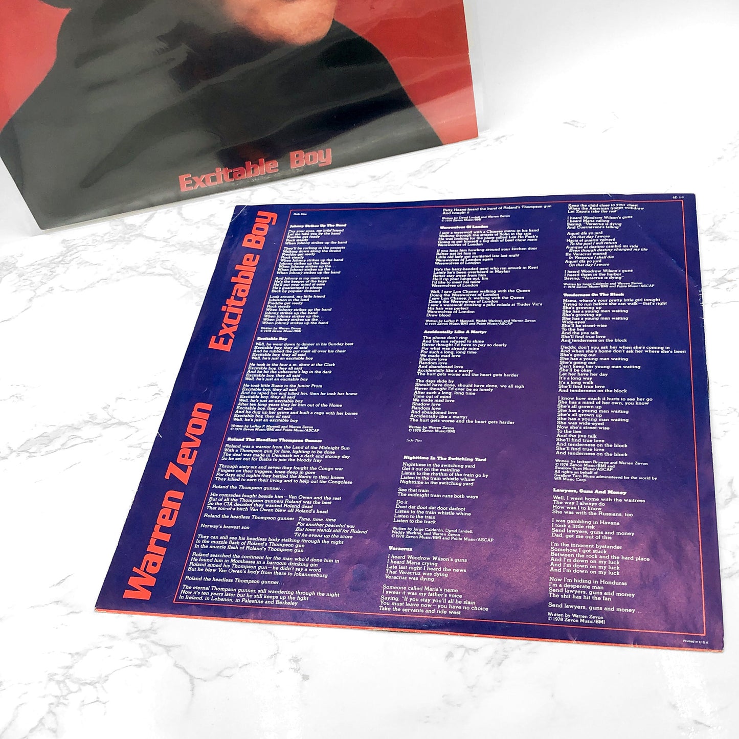 Warren Zevon - Excitable Boy [VINYL LP] 1978 • Asylum Records