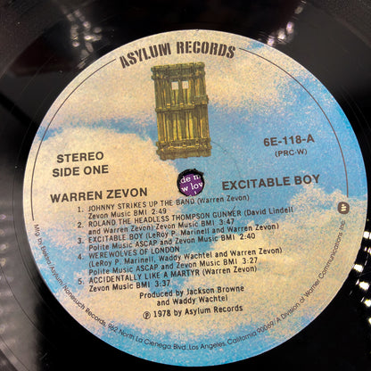 Warren Zevon - Excitable Boy [VINYL LP] 1978 • Asylum Records