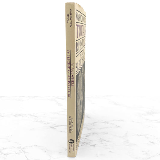 Two Tales: Rip Van Winkle & The Legend of Sleepy Hollow by Washington Irving w. illustrations by Barry Moser [FIRST EDITION] 1986 • HBJ